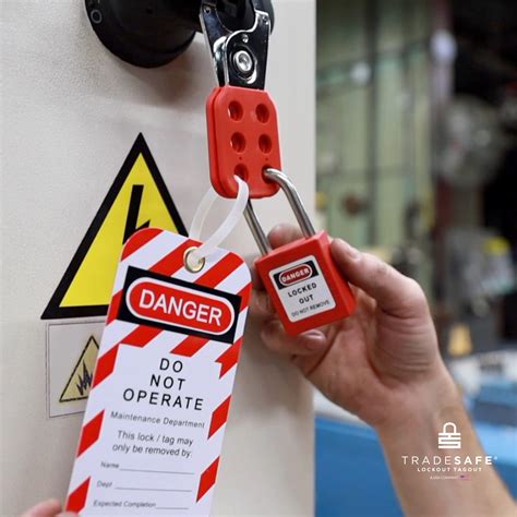 TRADESAFE Lockout TAGOUT KIT with Hasps, Loto Tags, Red Safety Padlocks  OSHA Compliance for Electrical Lock Out Tag Out Kits, Locks, and Loto Lock Set (1 Key Per Lock)